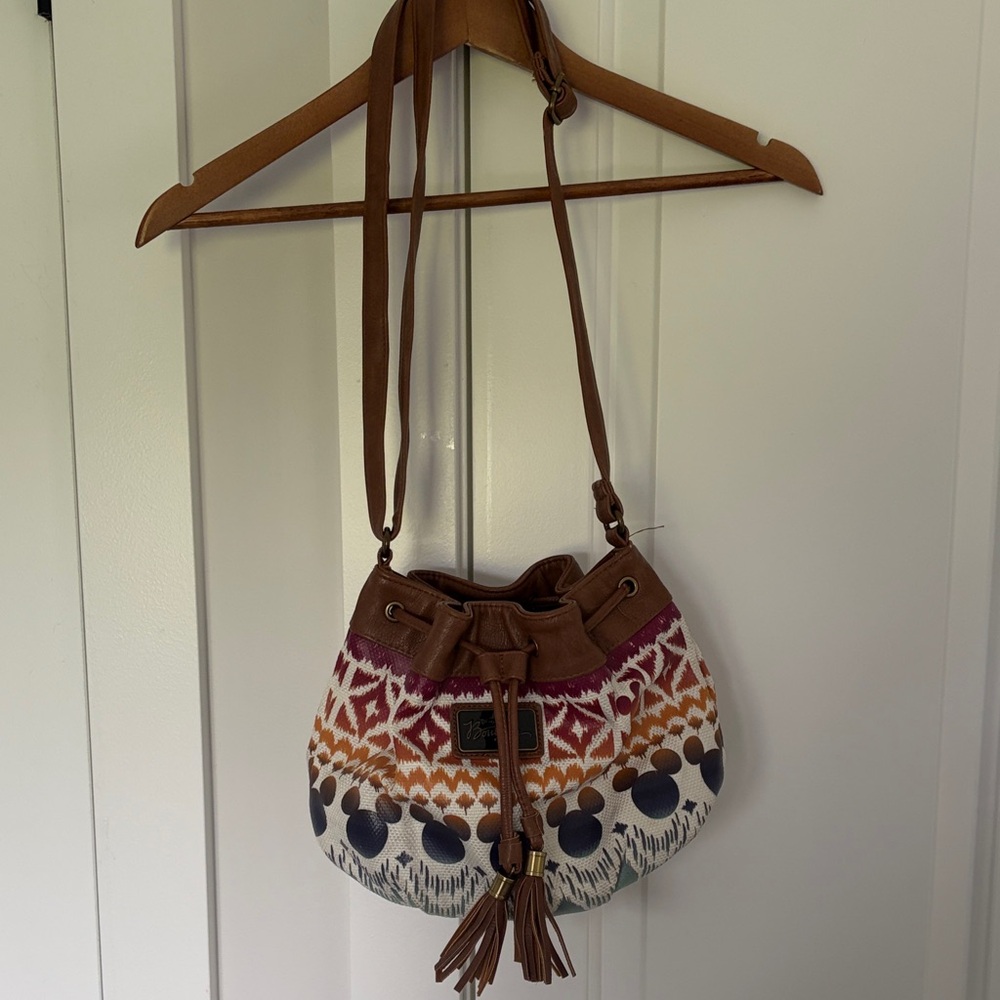 Disney Boutique Brown Drawstring Crossbody Bag